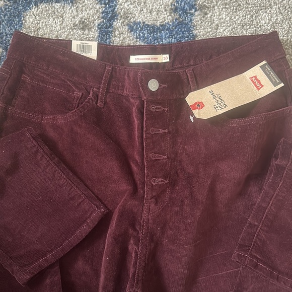 Levi’s 721 High Rise Skinny Corduroy Size 16 Levi’s - Picture 2 of 4